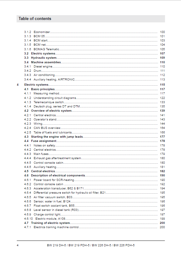 Bomag BW 219 PDH-5 05.2018 Service Manual - Part No. 00840076EN
