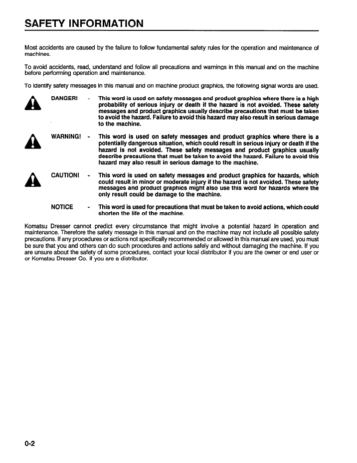 CEADW25050 Komatsu WA500-1LC Wheel Loader Operation Manual