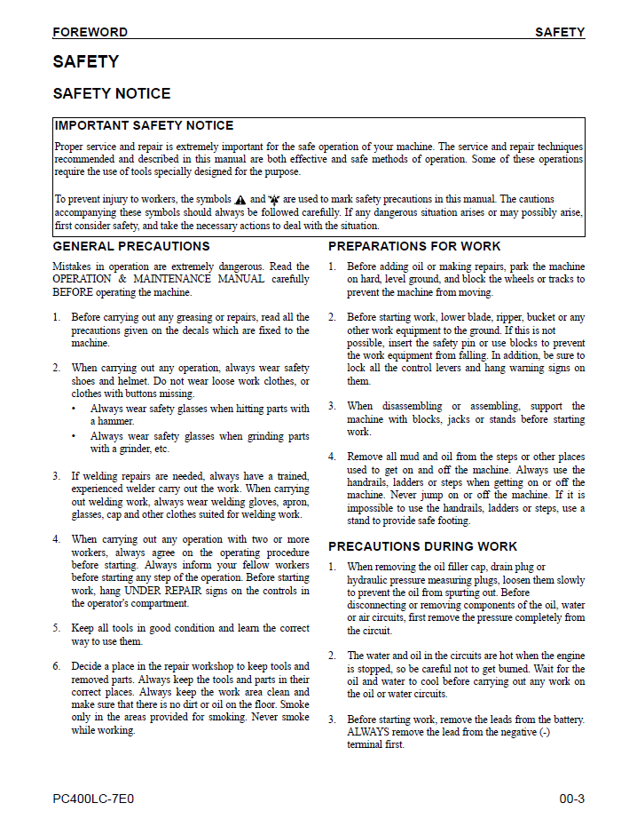 CEBM016902D: Komatsu 330M Dump Truck Workshop & Service Manual