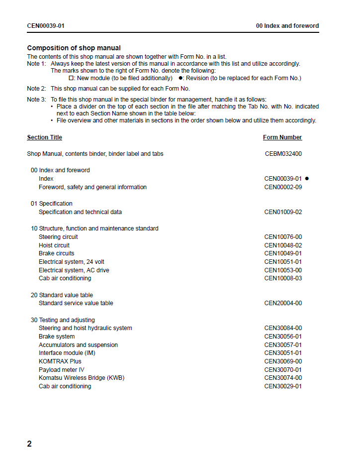 CEBM032401: Komatsu 730E-8 Dump Truck Workshop Manual