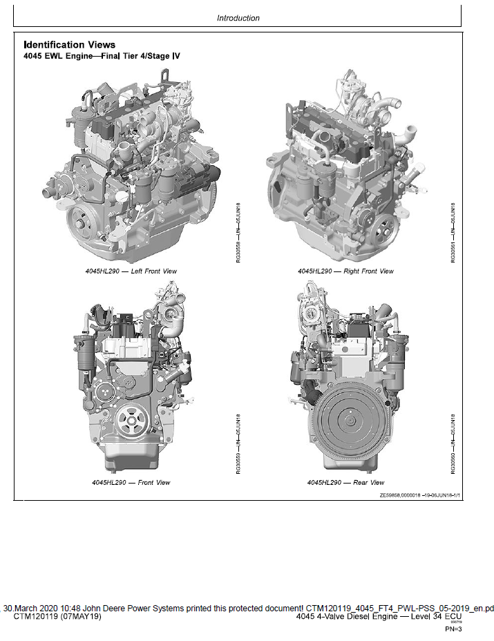 CTM120119 4045 Diesel Engine ECU Service & Repair Manual