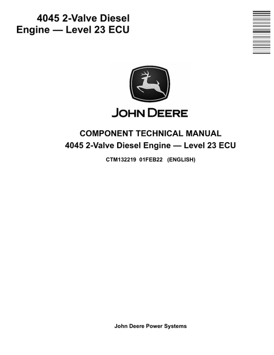 CTM132219 John Deere PowerTech 4045TFC03/TFG03 ECU Technical Manual Level 23
