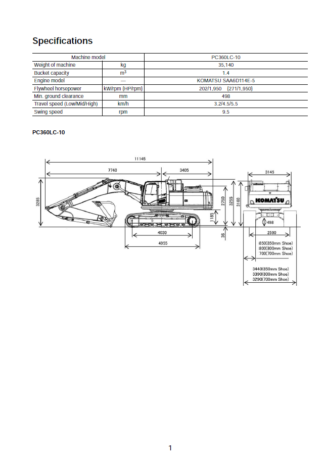 Complete Assembly Guide: Komatsu PC360LC-10 Excavator Manual GEN00110-02