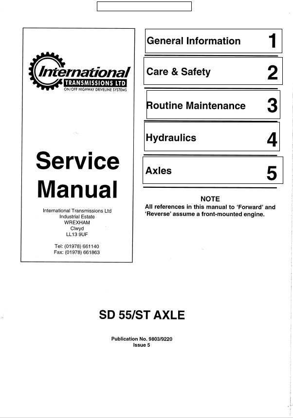 Complete Guide to JCB SD 55/ST Axle Service and Repair