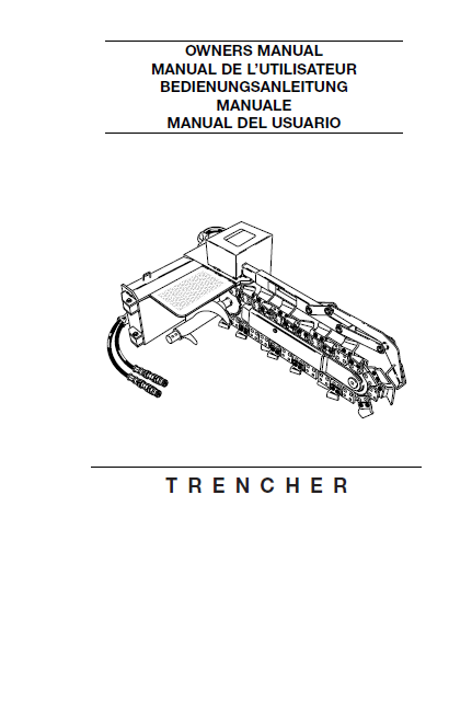 Complete JCB Trencher Owner's Manual & Operating Guide (PDF)