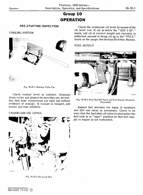 Complete John Deere 1000 Series Tractor Service Manual SM2033 Guide
