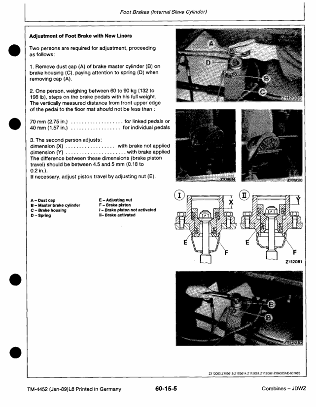 Complete John Deere 1166 to 1188 Combine Technical Guide TM4452