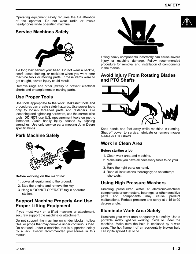 Complete John Deere 21-Inch Walk-Behind Mower Technical Guide TM1722
