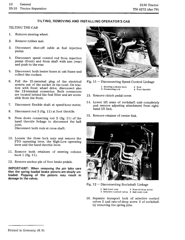 Complete John Deere 2130 Tractor Workshop Manual TM4272