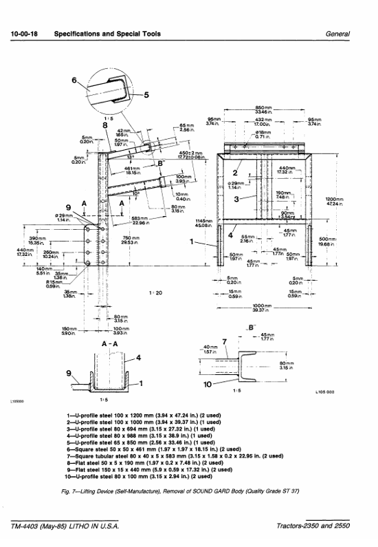 Complete John Deere 2350 and 2550 Tractor Service Manual TM4403