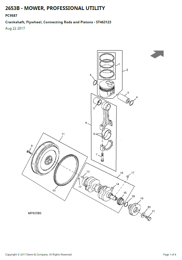 Complete John Deere 2653B Professional Utility Mower Manual PC9587 PDF Guide