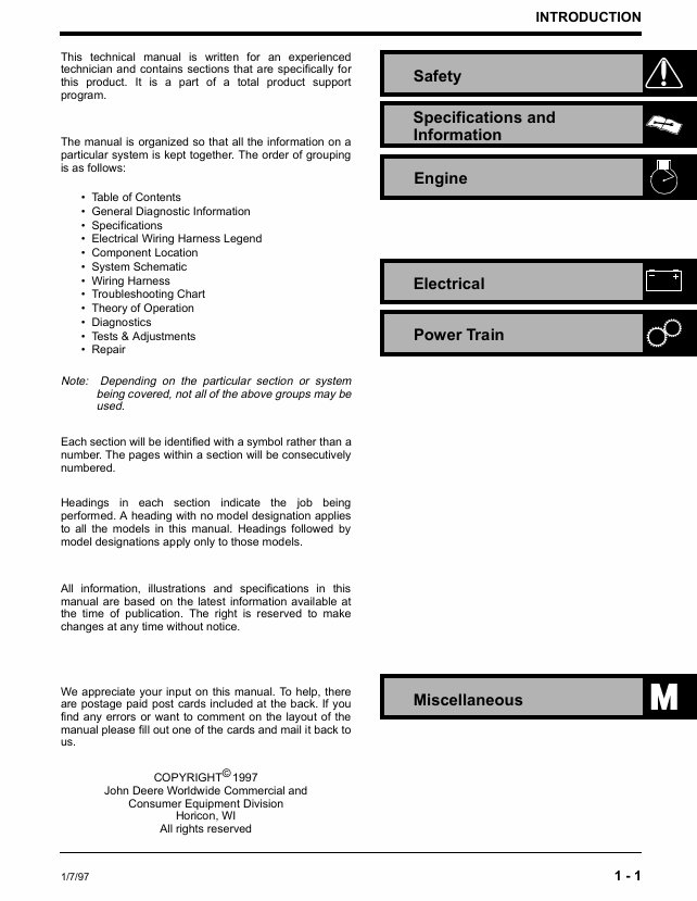 Complete John Deere 314F 518R 820R Walk-Behind Tiller Workshop Manual