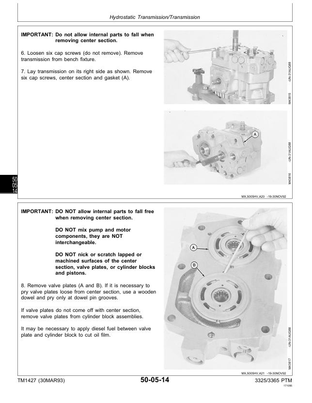 Complete John Deere 3325 3365 Professional Turf Mower Workshop Manual