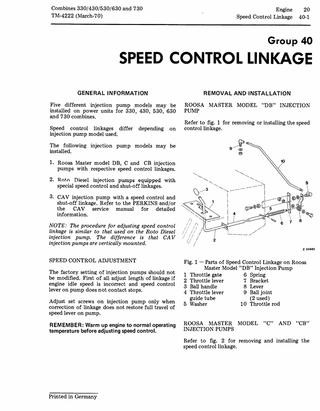 Complete John Deere 360-730 Combine Workshop Technical Manual TM4222