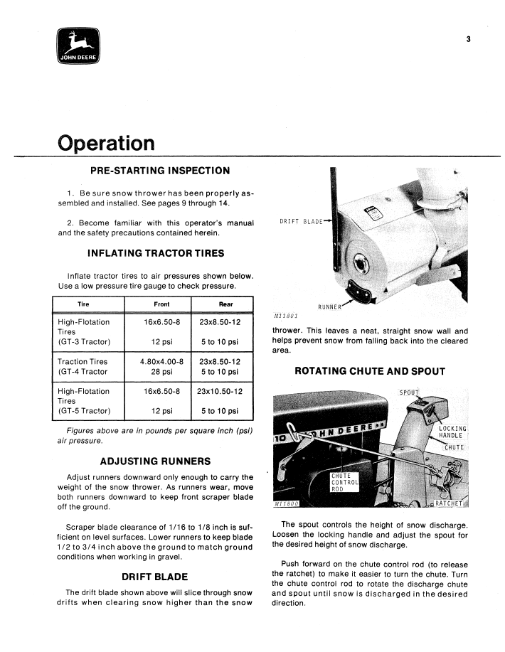 Complete John Deere 37A Snowthrower Operator Manual – OMM45900 Edition