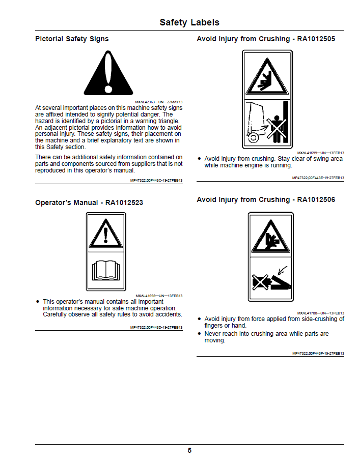 Complete John Deere 580H 580L MCS Operator Manual OMM164021 PDF Guide