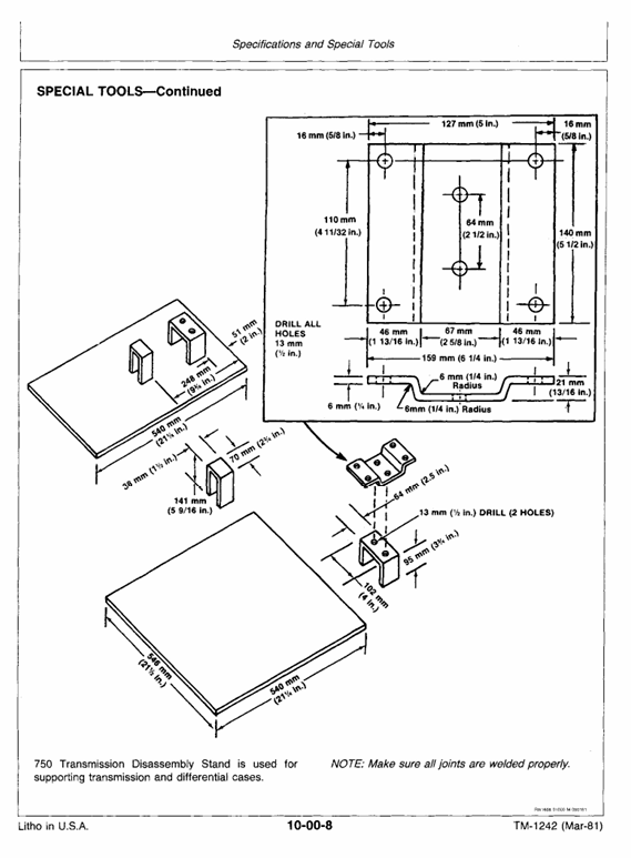 Complete John Deere 650 750 Tractor Service & Repair Manual TM1242