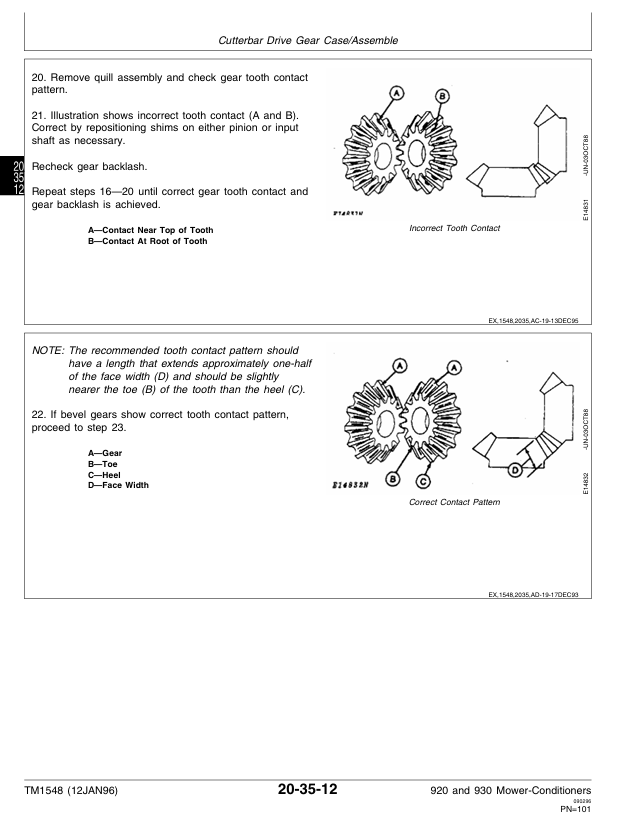 Complete John Deere 920 930 Mower-Conditioner Workshop Manual TM1548