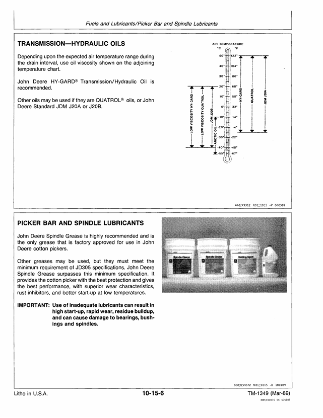 Complete John Deere 9950 Cotton Picker Maintenance Manual