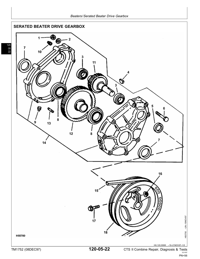 Complete John Deere CTS II Combine Troubleshooting Manual TM1752