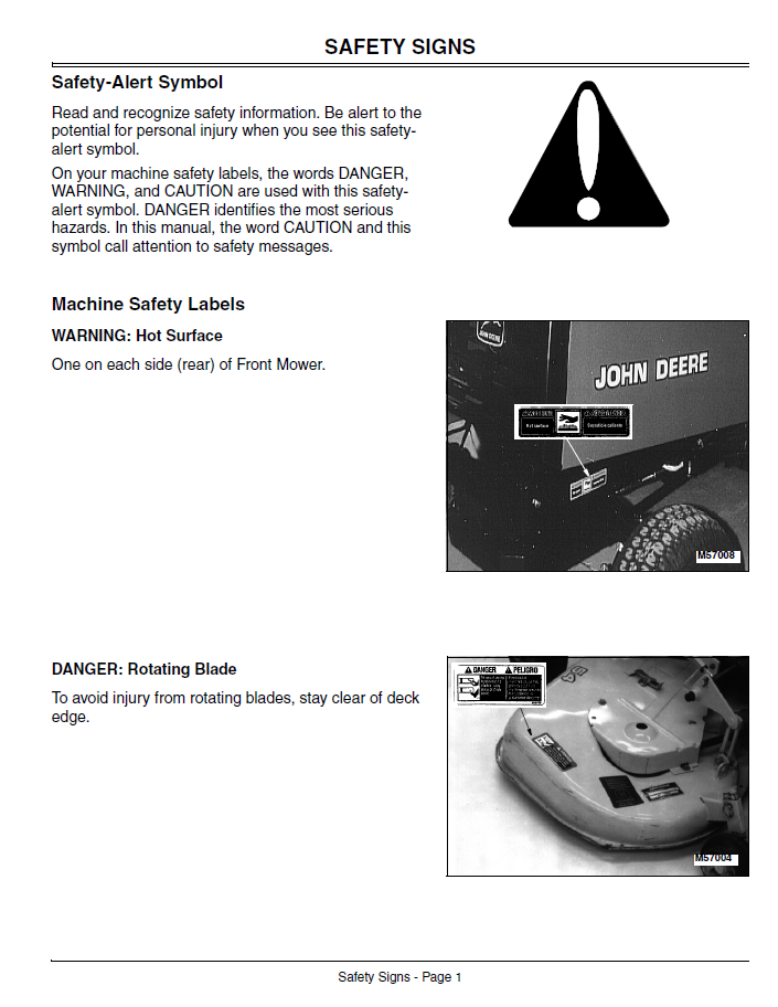Complete John Deere F725 Operator Manual – OMM134807 Edition