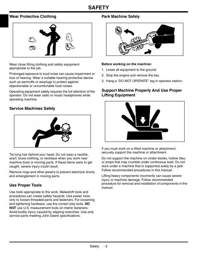 Complete John Deere JA62 JX75 Walk-Behind Rotary Mower Workshop Manual