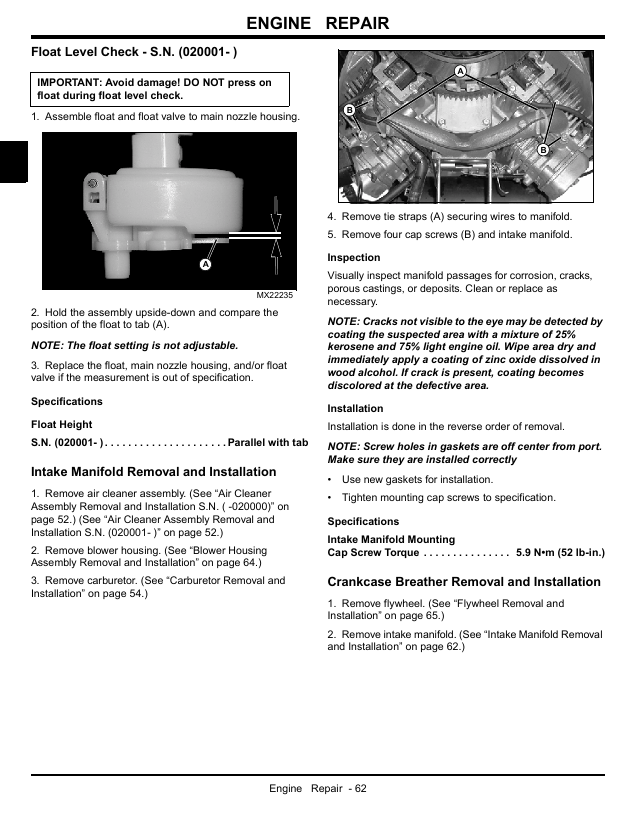 Complete John Deere Mini-Frame Z-Trak TM2139 Technical Manual PDF