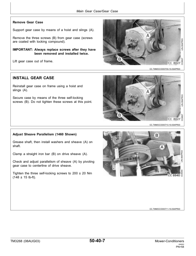 Complete John Deere Mower-Conditioner Technical Manual TM3268 Download