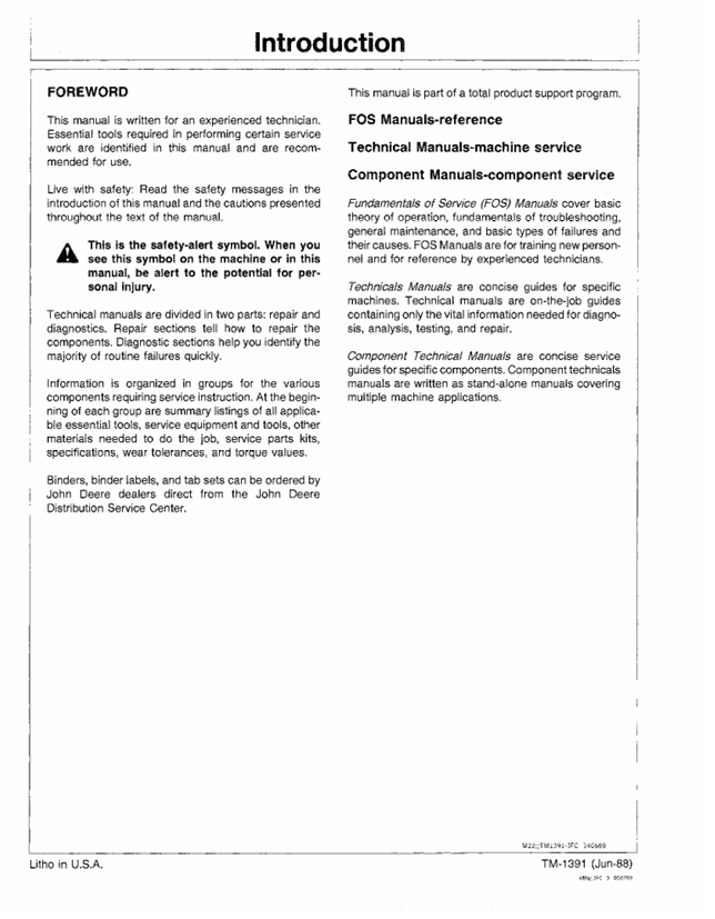 Complete John Deere RX and SX Series Mower Workshop Manual TM1391