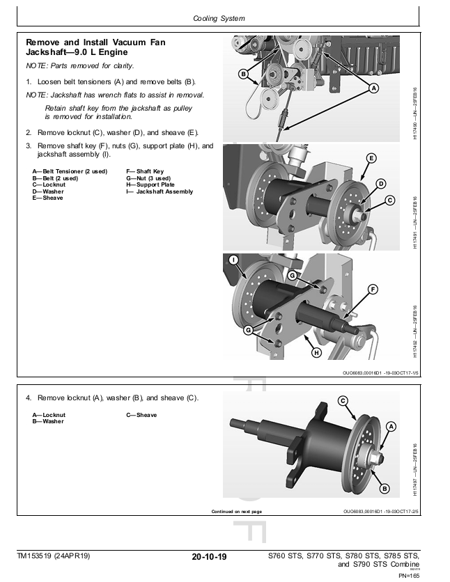 Complete John Deere S760-S790 STS Combine Service & Repair Manual