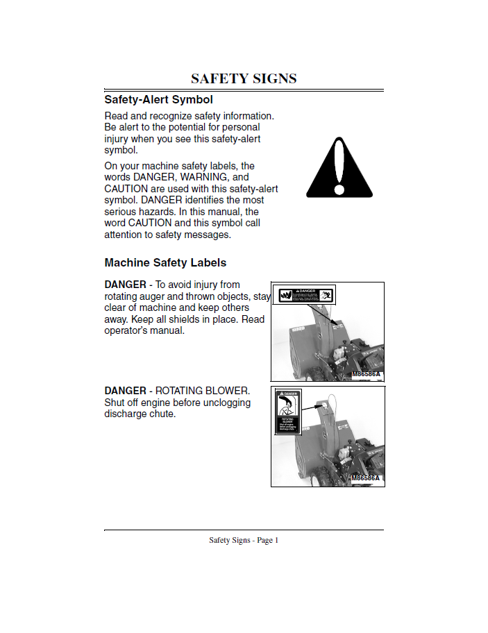 Complete John Deere Walk-Behind Snowblower Operator Manual – OMM136935 Edition