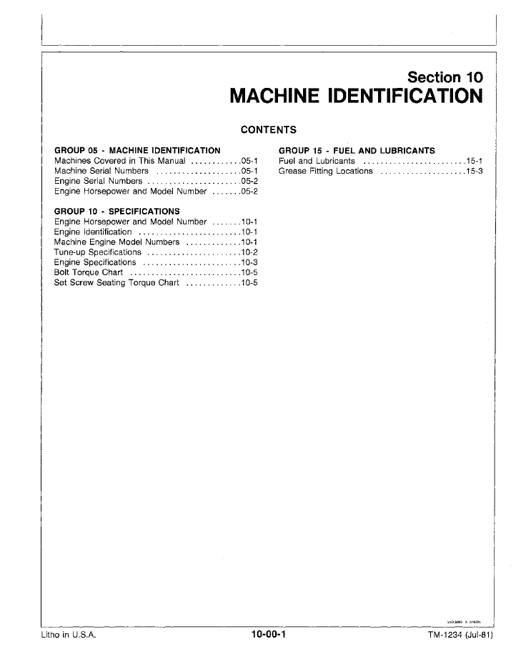 Complete John Deere Walk-Behind Snowblower Technical Guide TM1234