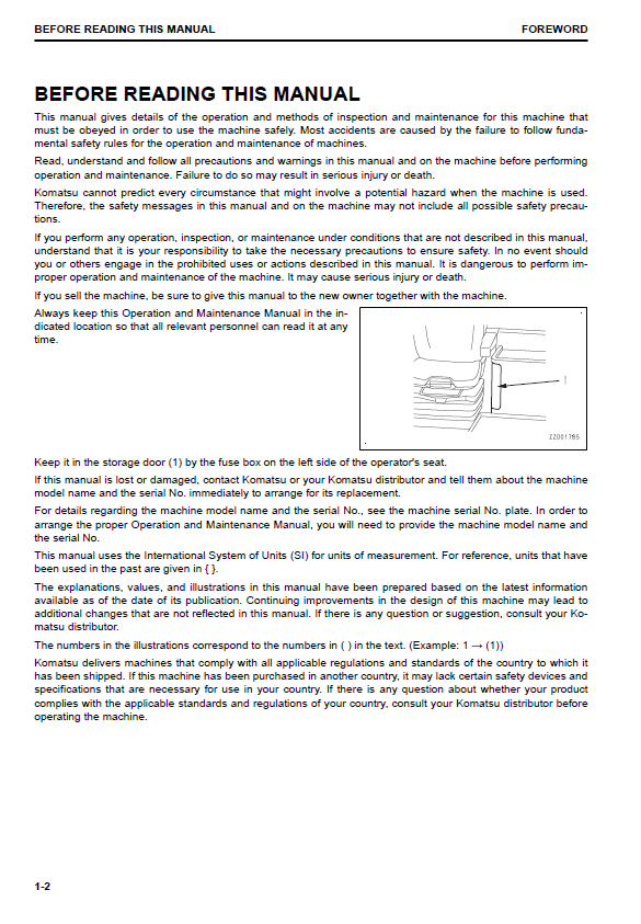 Complete Komatsu WA470-8 Wheel Loader Operator & Service Manual