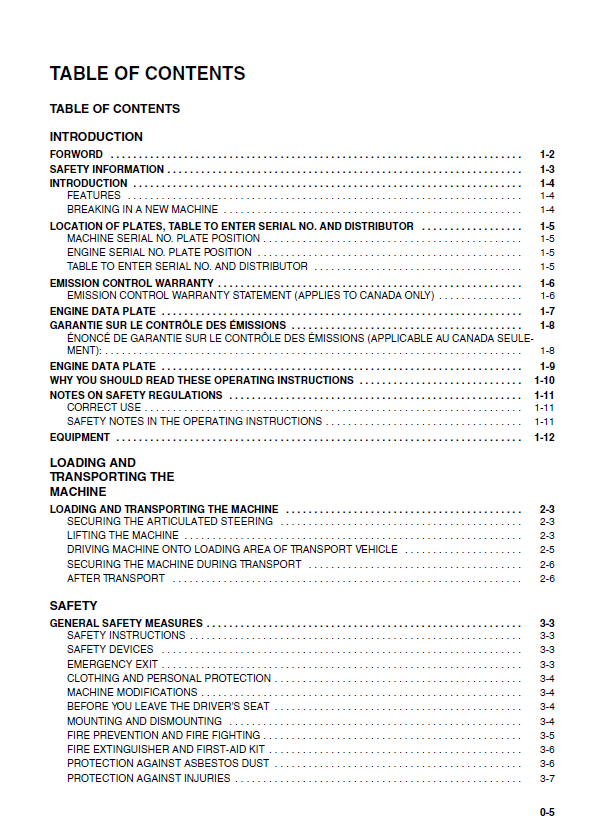 Complete Komatsu WA75-3 Wheel Loader Operation & Maintenance Manual [PDF]