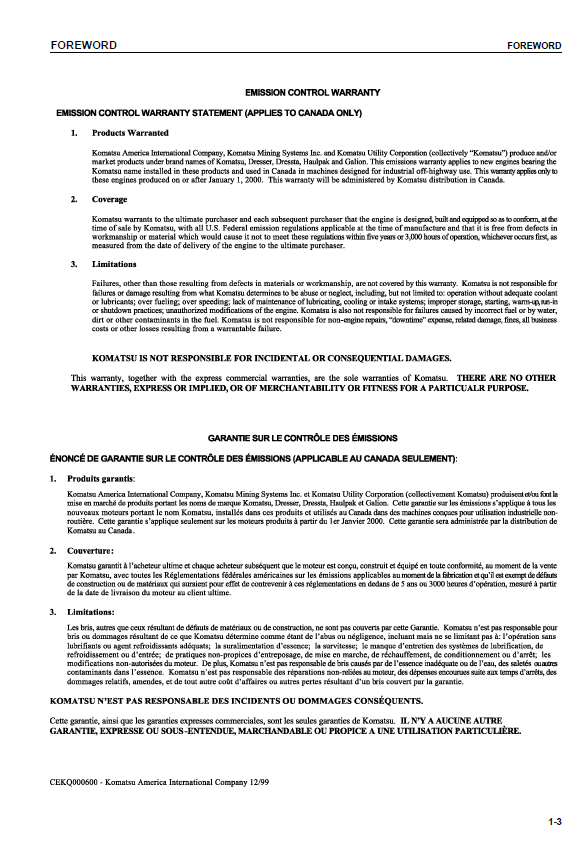 Complete Maintenance & Operation Manual for Komatsu PC200-7 Excavators