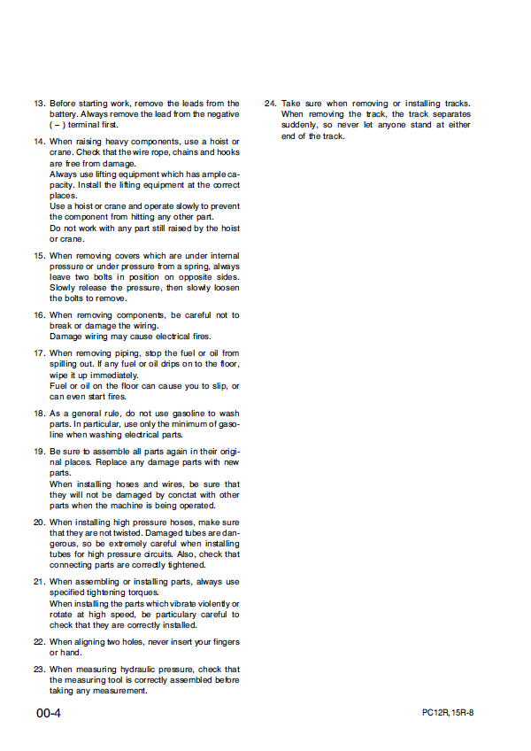 Complete Maintenance & Troubleshooting Guide for Komatsu PC12R-8 / PC15R-8 Excavator