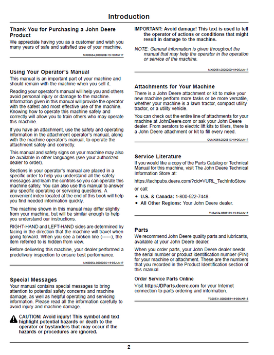 Complete OMUC10539 John Deere Z900 Series Operator Guide