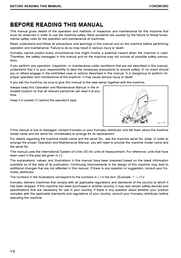 Complete Operation & Maintenance Guide for Komatsu WA600-8 Wheel Loader