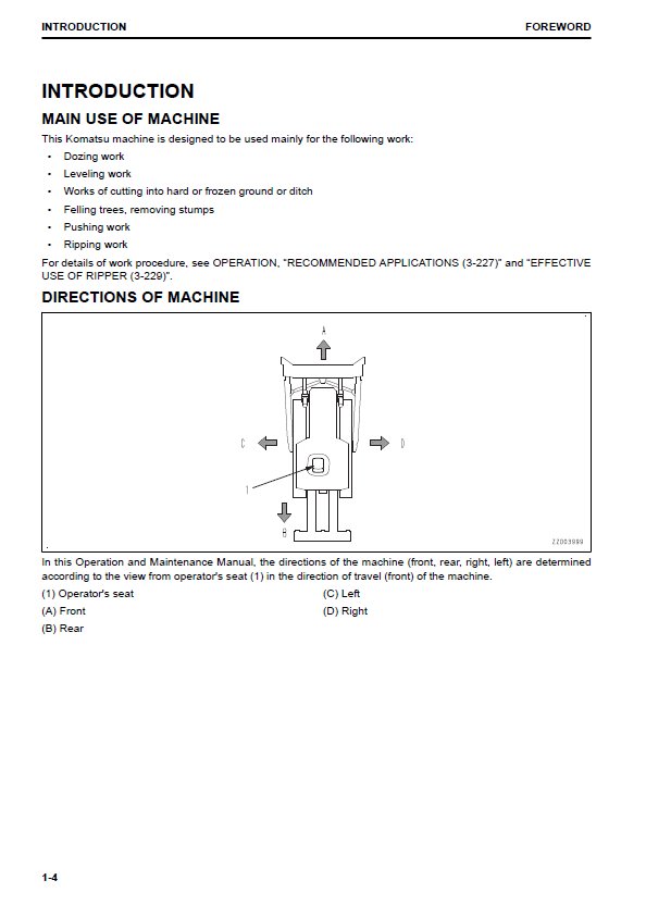 Complete Operator's Handbook: Komatsu D155AX-8 Bulldozer PDF