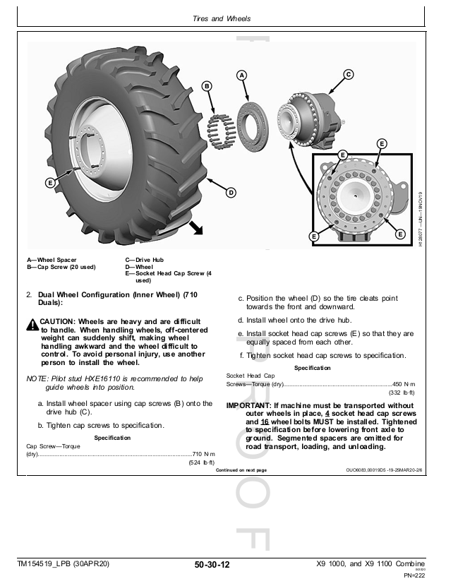 Complete Repair Guide: John Deere X9 1000 & X9 1100 Combines (TM154519)