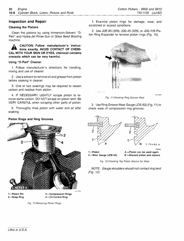 Complete Repair and Maintenance Manual for John Deere 9900/9910 Cotton Picker