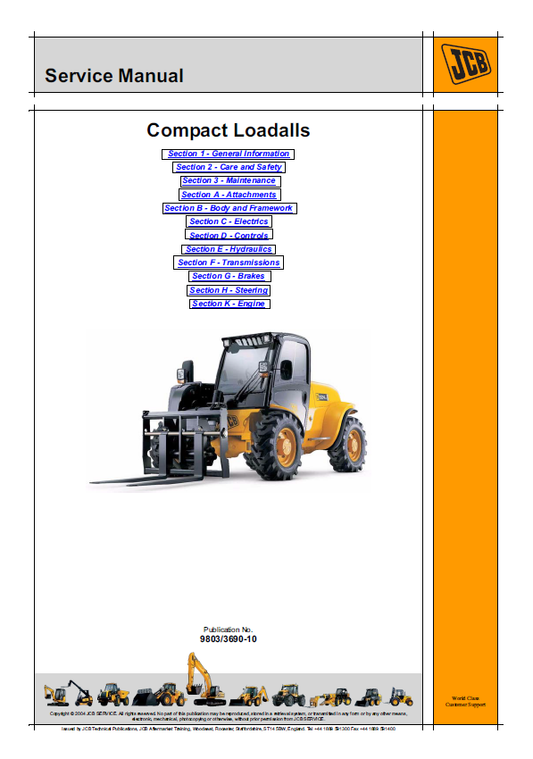 Comprehensive JCB Compact Loadall Service & Repairs