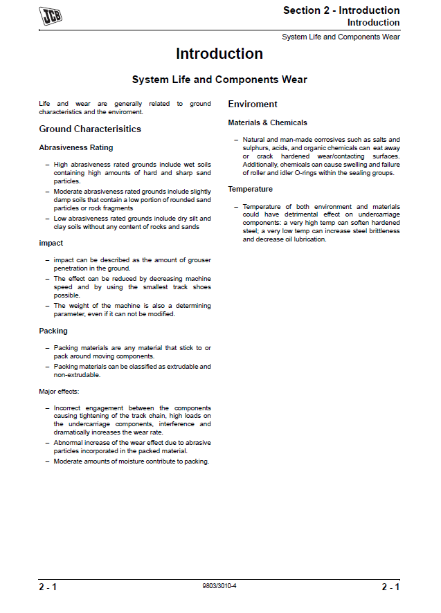 Comprehensive JCB JS Machine Service & Maintenance Guide