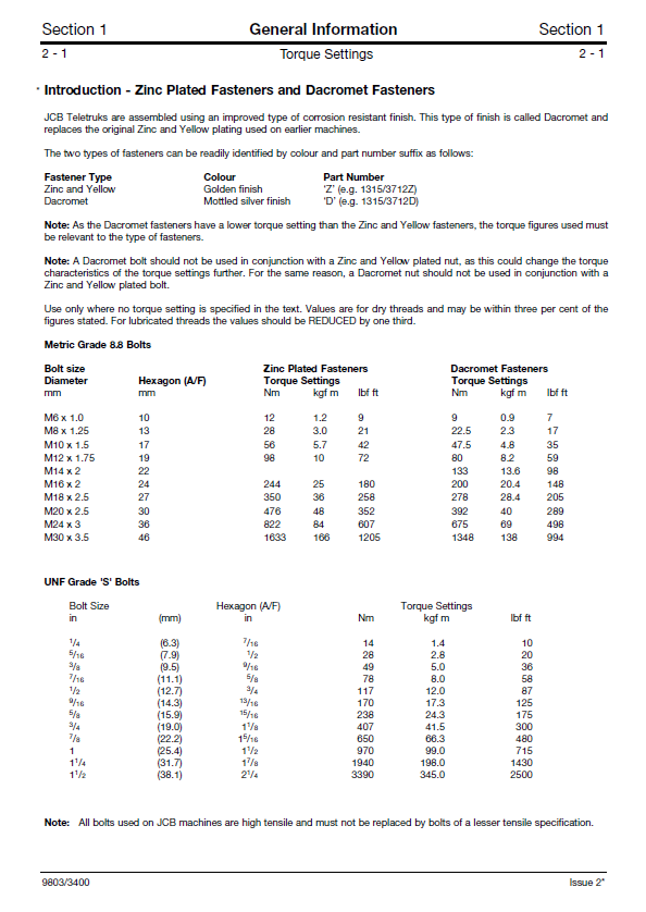 Comprehensive JCB Teletruk Owner, Service & Shop Manual [PDF]