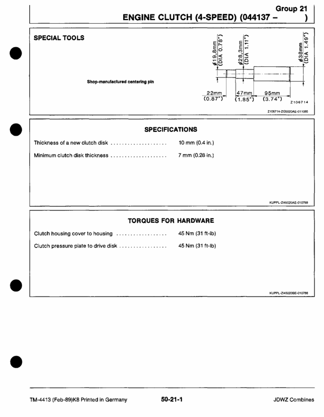 Comprehensive Repair & Maintenance Guide for John Deere 10-Series Combines