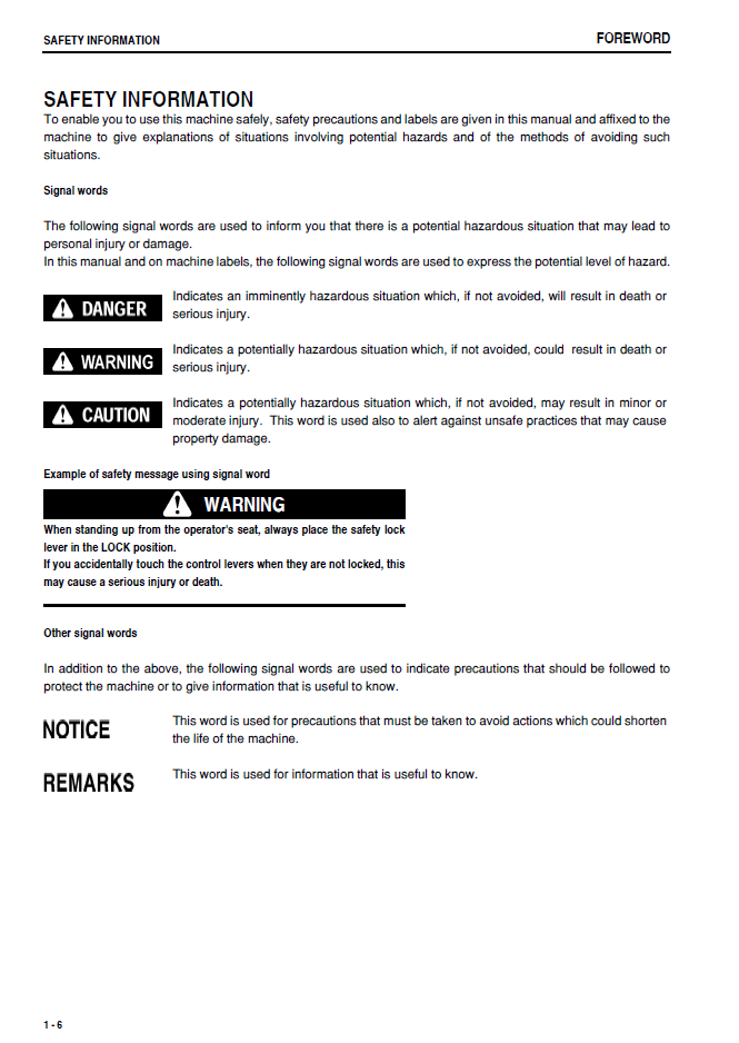 D155AX-5 Bulldozer Operation Manual SEAM059901T PDF
