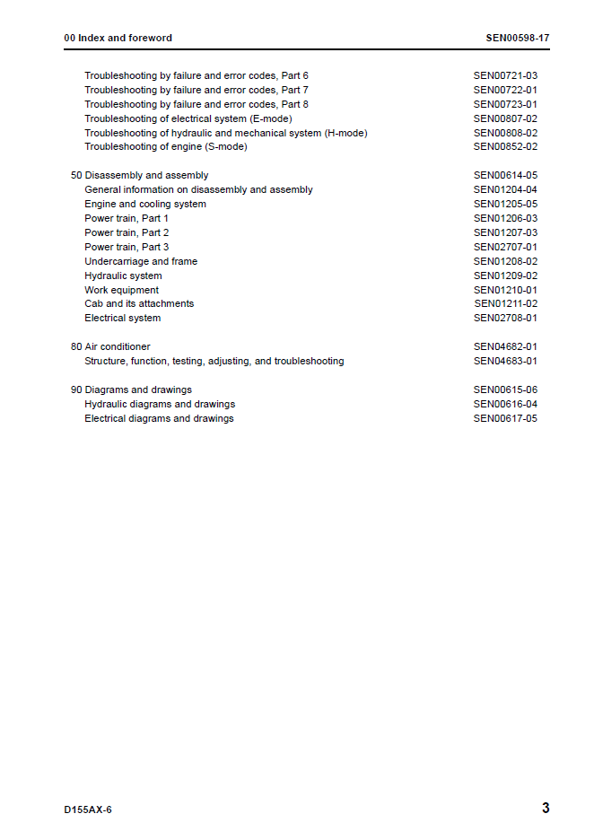 D155AX-6 Bulldozer Repair Manual Komatsu SEN00596-17 PDF