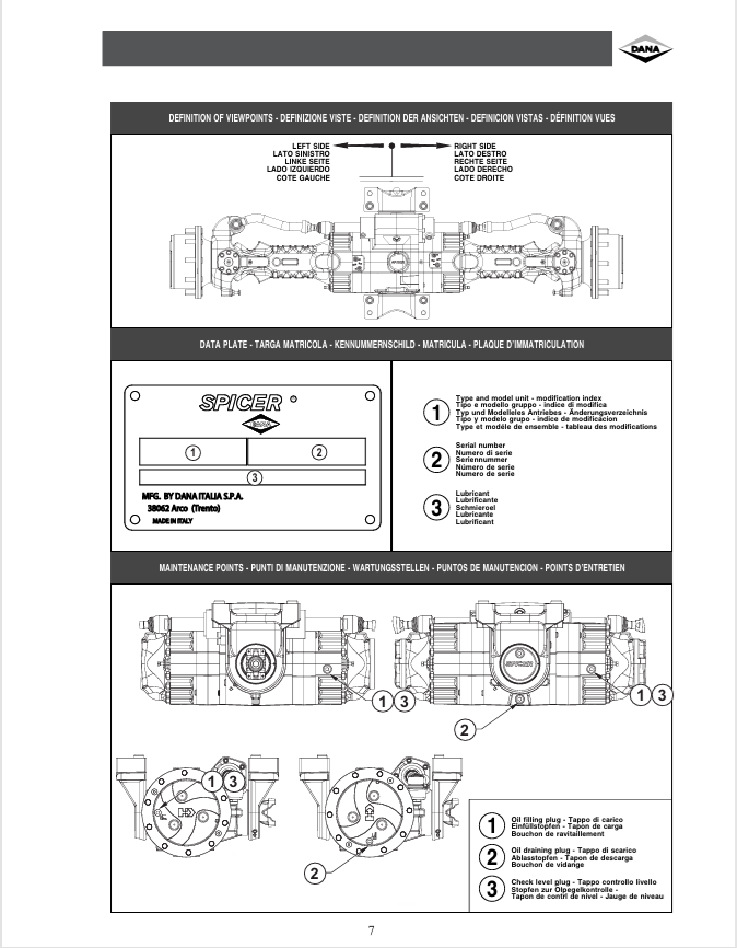 Dana MO223S10 Axle Maintenance & Repair Manual PDF
