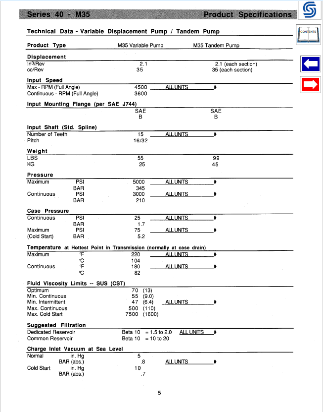 Danfoss Pump Series 40 M35 Service Guide Manual PDF