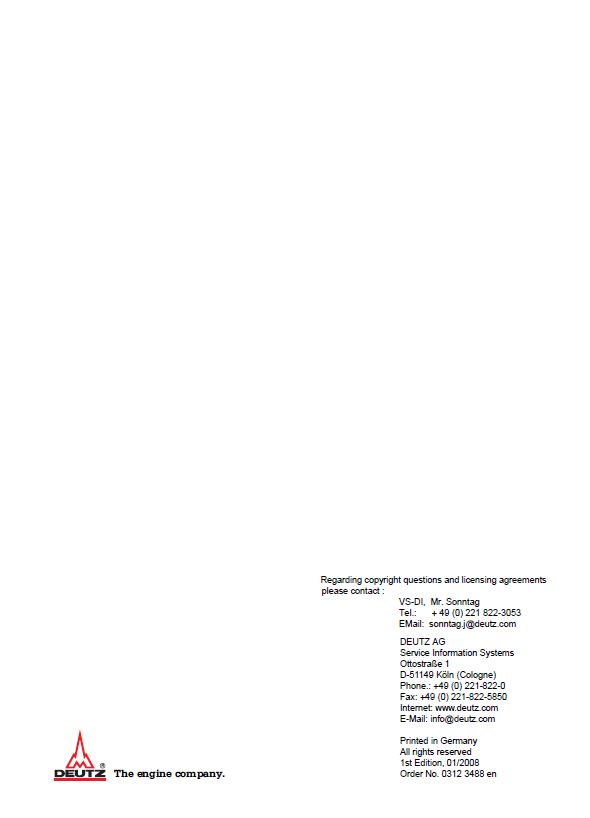 Deutz D 2009 TD 2009 Engine Service Repair Workshop Manual Download